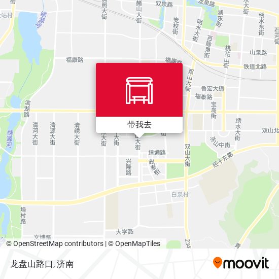 龙盘山路口地图