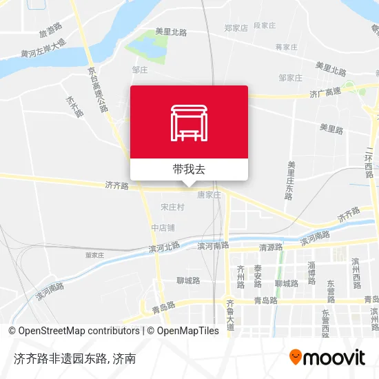 济齐路非遗园东路地图