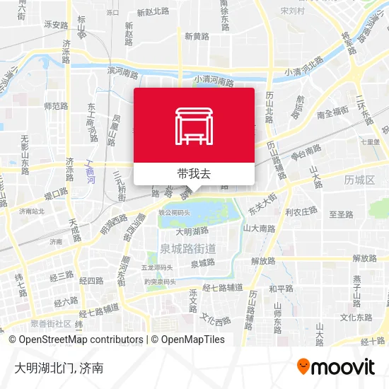 大明湖北门地图