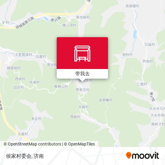 侯家村委会地图