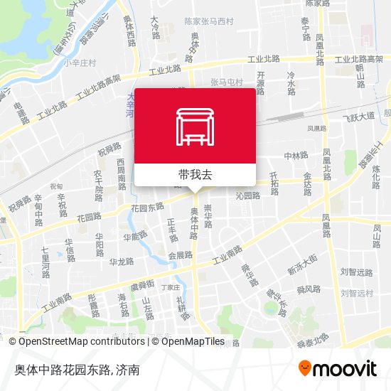 奥体中路花园东路地图