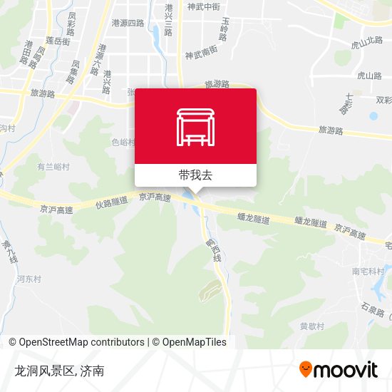 龙洞风景区地图