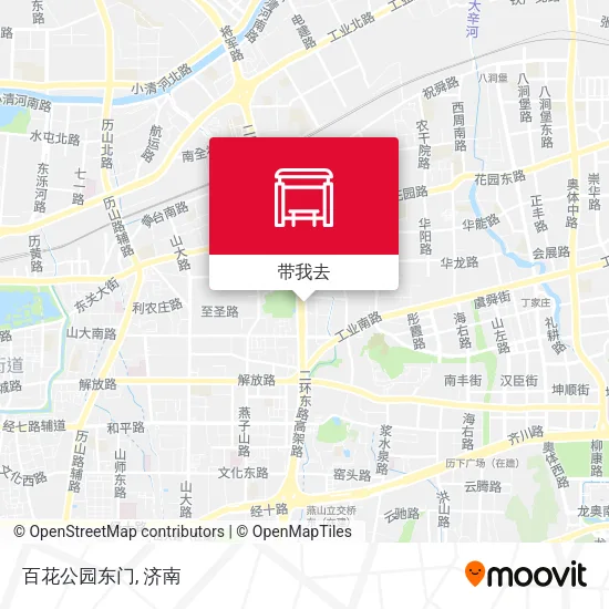 百花公园东门地图