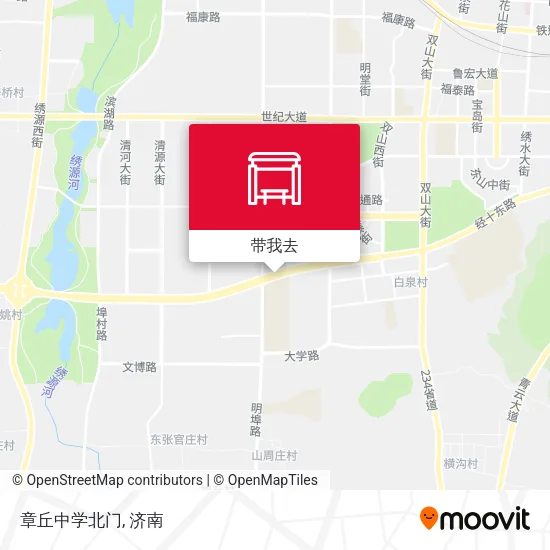 章丘中学北门地图