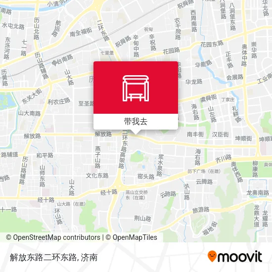 解放东路二环东路地图