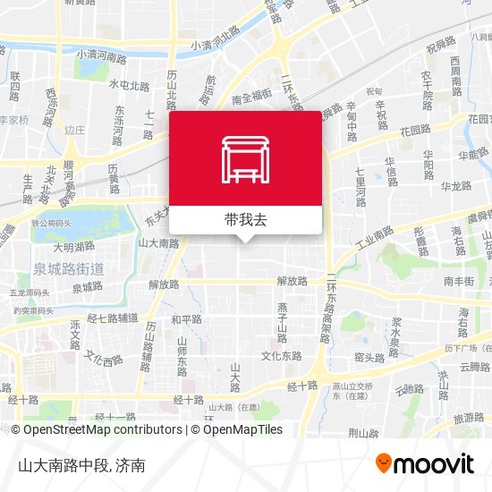 山大南路中段地图