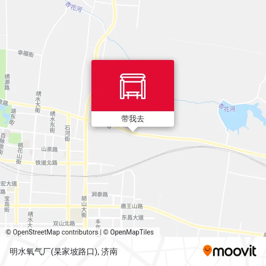明水氧气厂(杲家坡路口)地图
