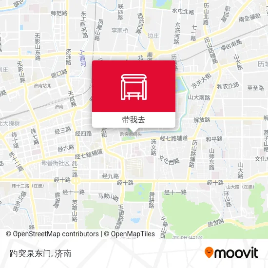 趵突泉东门地图