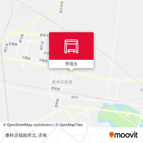 桑梓店镇政府北地图