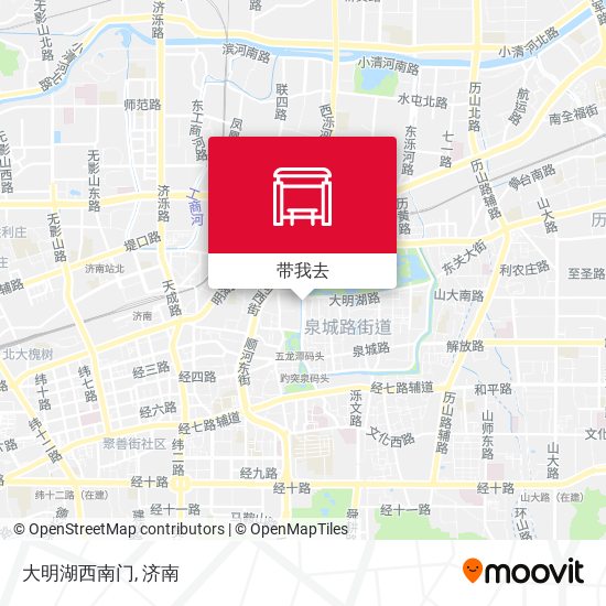 大明湖西南门地图