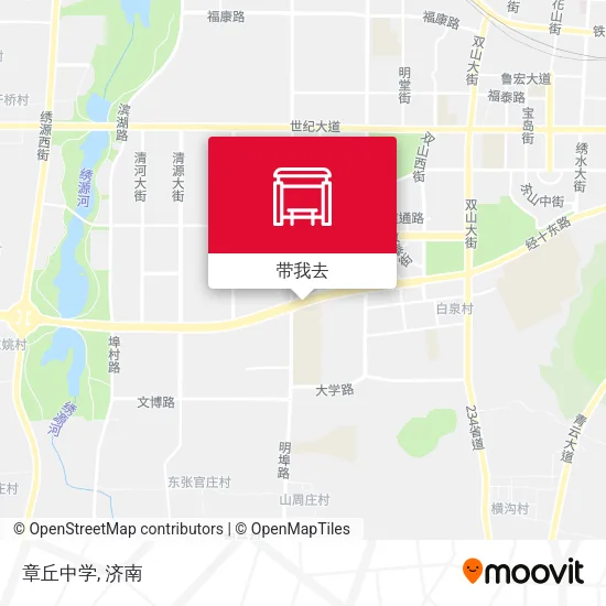 章丘中学地图