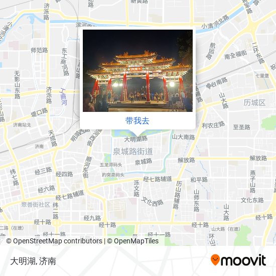 大明湖地图