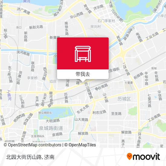 北园大街历山路地图