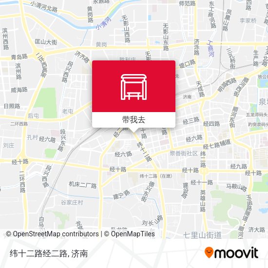 纬十二路经二路地图