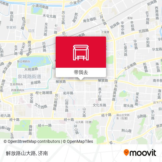 解放路山大路地图