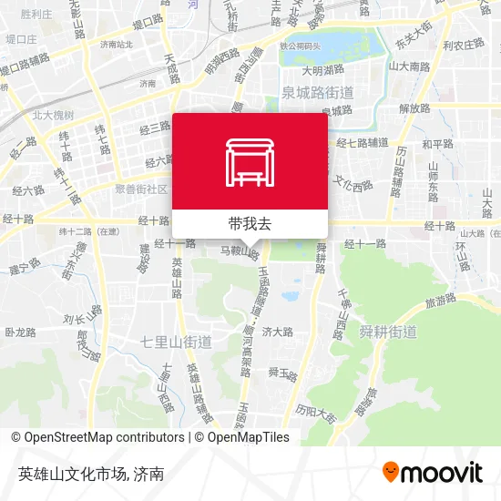 英雄山文化市场地图