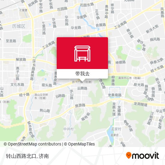 转山西路北口地图