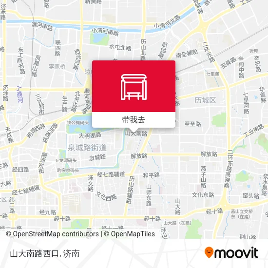 山大南路西口地图