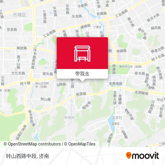 转山西路中段地图