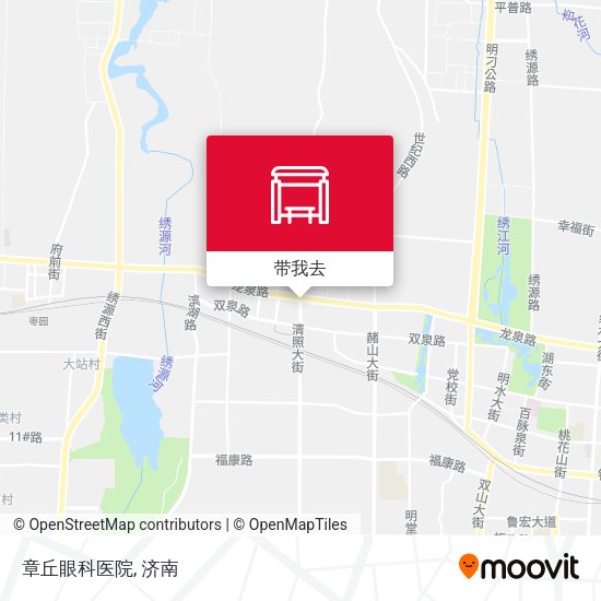 章丘眼科医院地图