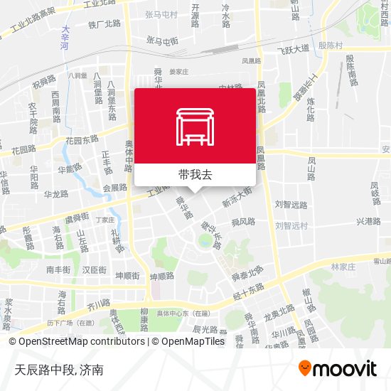 天辰路中段地图