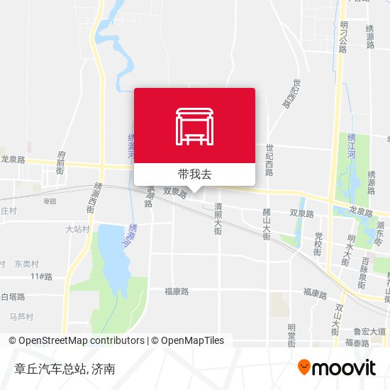 章丘汽车总站地图