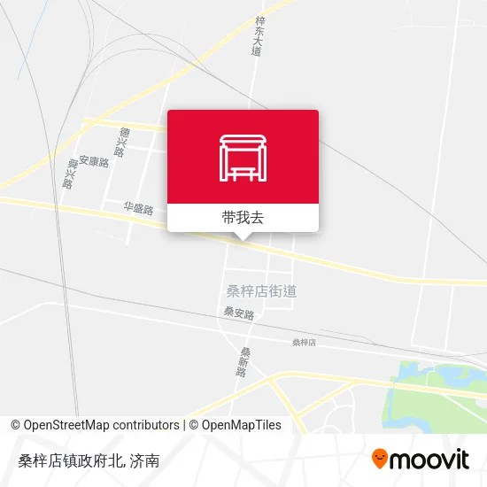 桑梓店镇政府北地图
