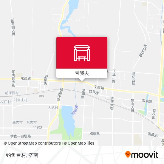 钓鱼台村地图