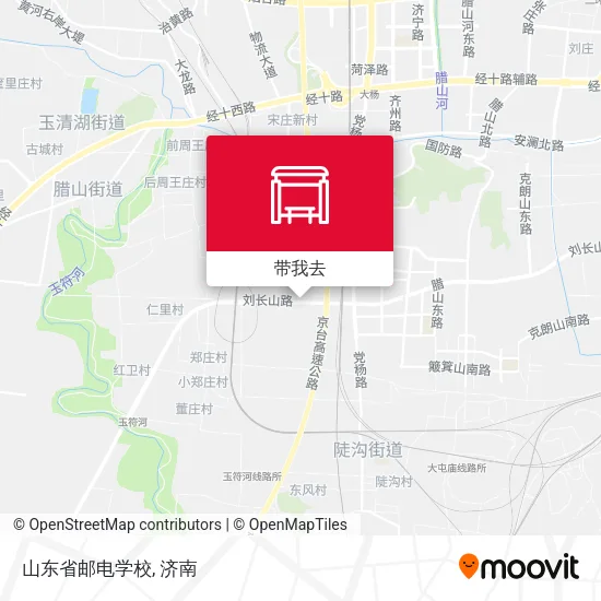 山东省邮电学校地图