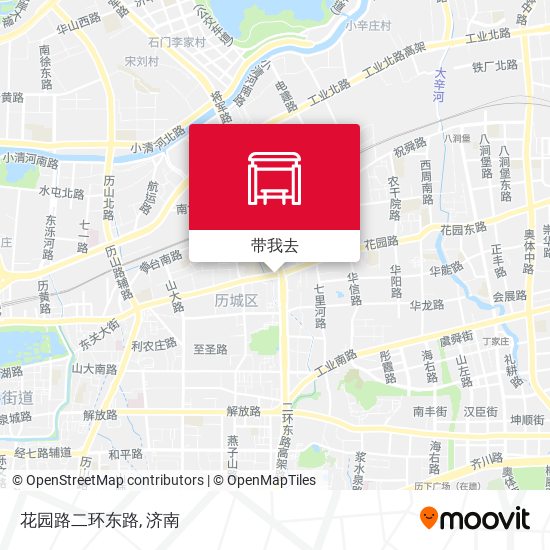 花园路二环东路地图