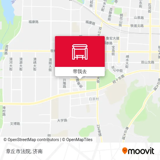 章丘市法院地图