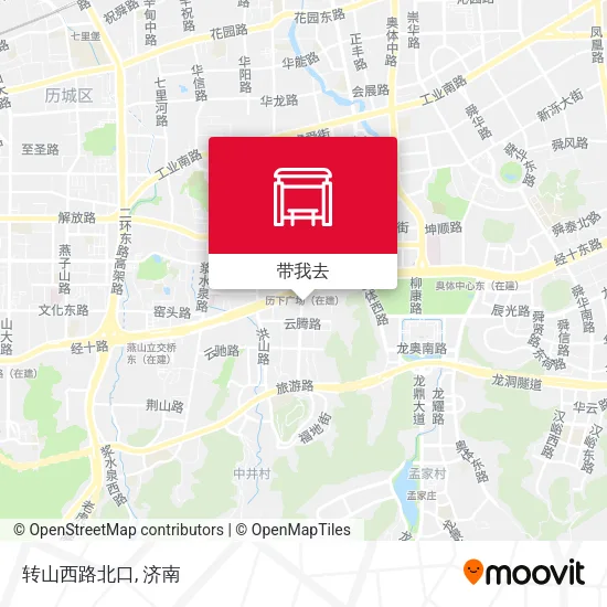 转山西路北口地图