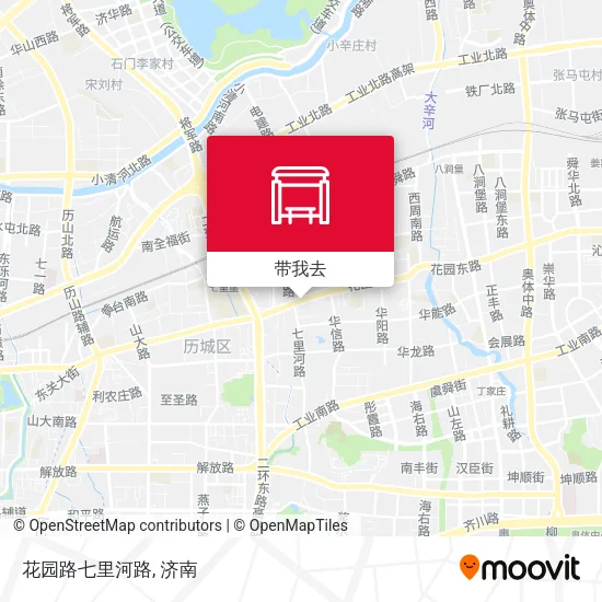 花园路七里河路地图