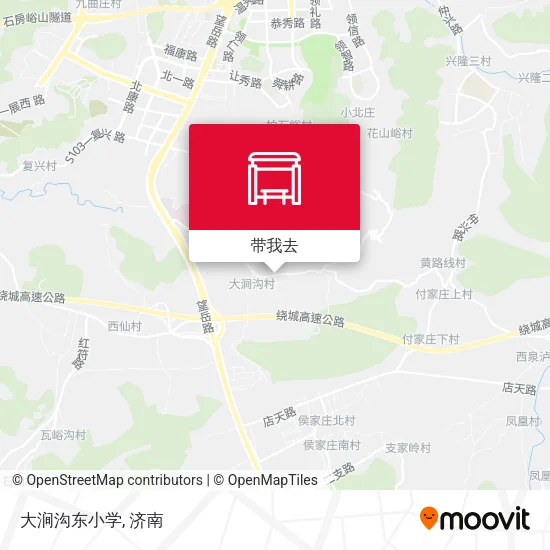大涧沟东小学地图