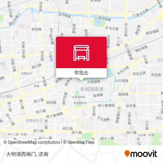 大明湖西南门地图