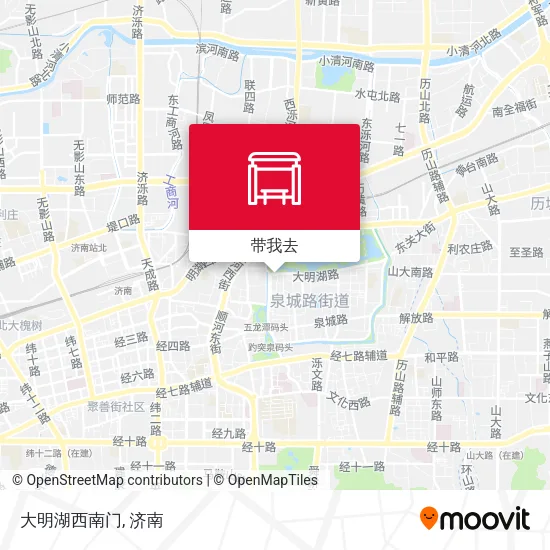 大明湖西南门地图