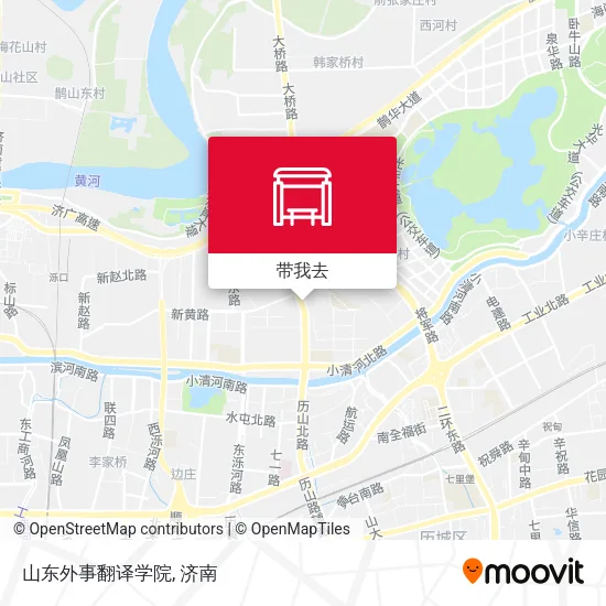 山东外事翻译学院地图