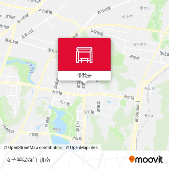 女子学院西门地图