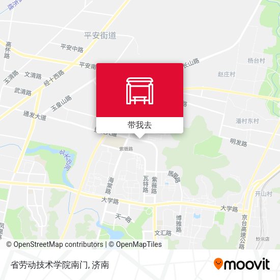省劳动技术学院南门地图