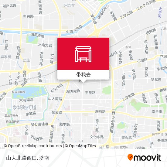 山大北路西口地图
