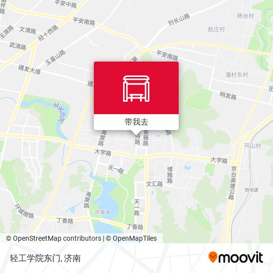 轻工学院东门地图