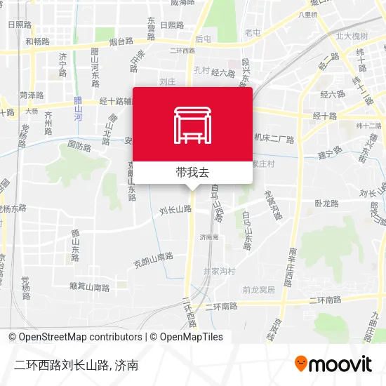 二环西路刘长山路地图