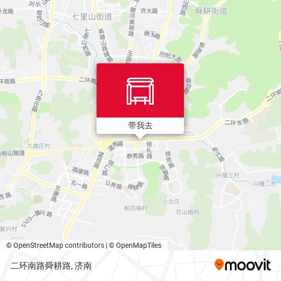 二环南路舜耕路地图