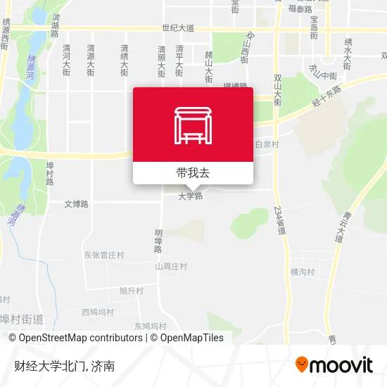 财经大学北门地图
