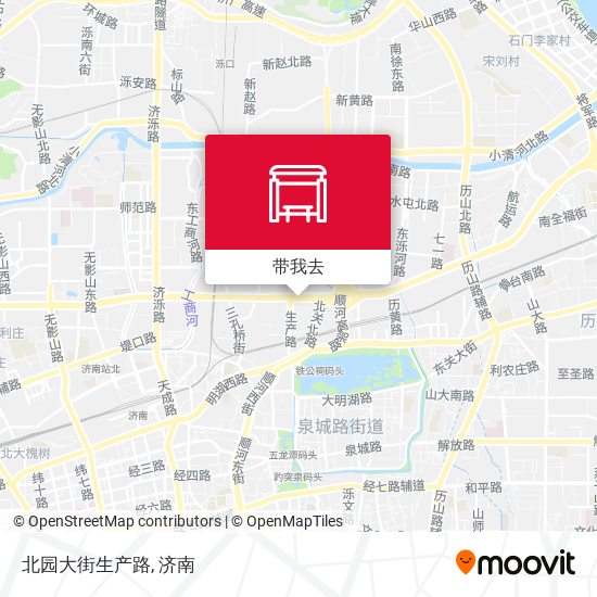 北园大街生产路地图