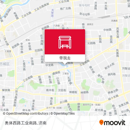 奥体西路工业南路地图
