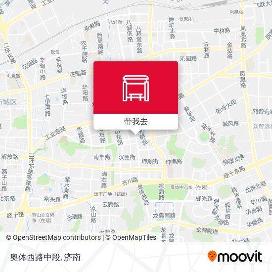 奥体西路中段地图