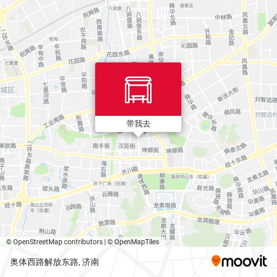 奥体西路解放东路地图