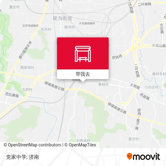 党家中学地图