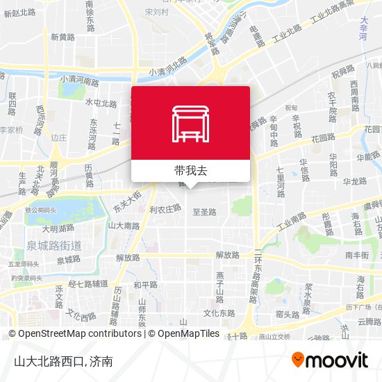 山大北路西口地图